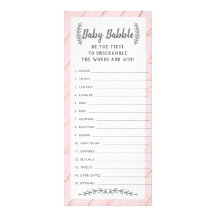 Ord Scramble Baby Shower-spel, 25-pack