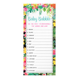 Ord Scramble Baby Shower-spel, 25-pack Reklamkort