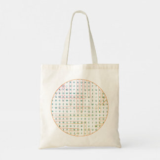 Ord Search Tote Bag Tygkasse