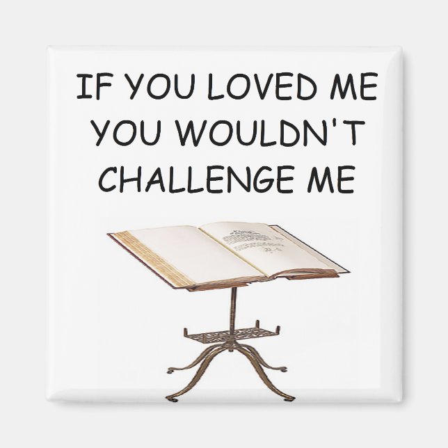 ord-skämt magnet (Framsidan)