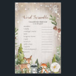 Ord Skramble Game Winter Animals Woodland<br><div class="desc">Ord-skammussla Game Winter Woodland Vit Blommigten Gräs Träd Silver Snöflingor</div>