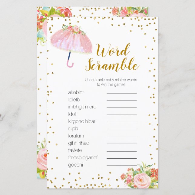 Ord-skräppost April Showers tar med sig maj-blommo (Fram/baksida)