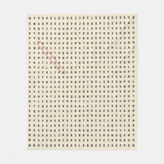 Ord-sökblanket för läraruppskattning fleecefilt