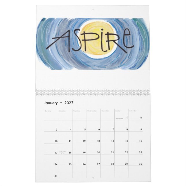 Ord som by bor:   Ett ord per månad Kalender (Jan 2027)