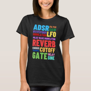 Ord Techno Rave Syn för analog modulär synthesizer T Shirt