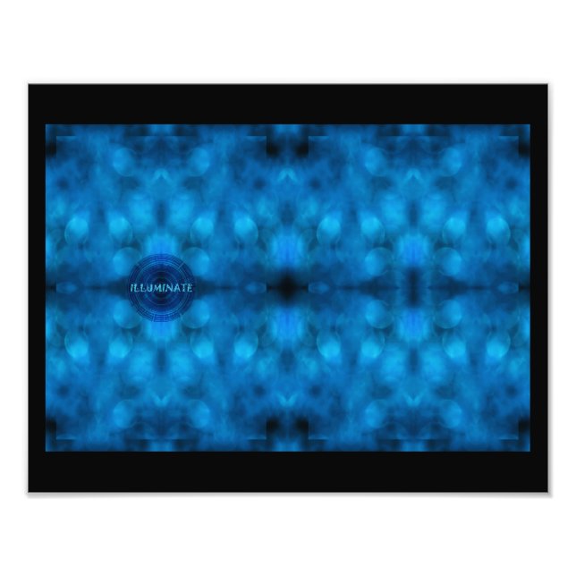Ord till Live by: "ILLUMINATE" Affirmation Art. Fototryck (Framsidan)