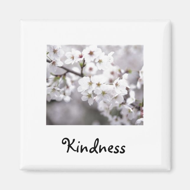 Ord till Live by: Kindness-magnet Magnet (Framsidan)