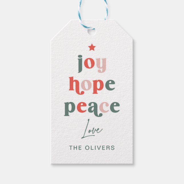 Ord Träd Gift Märkre Presentetikett (Framsidan)