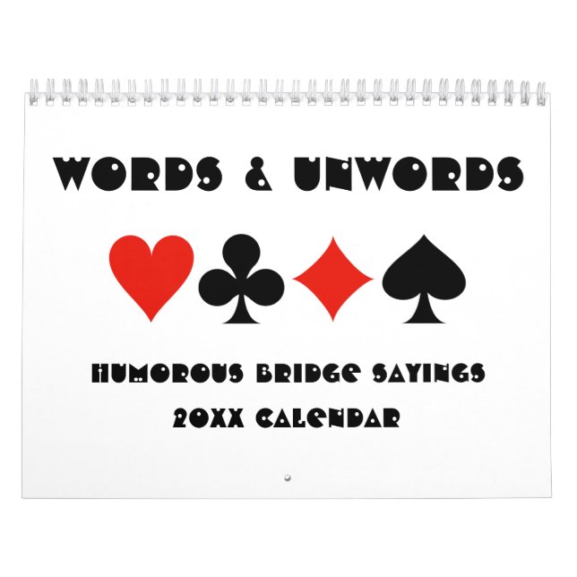 Ord & Unwords Humous Bridge Ord 20XX Kalender (Omslag)