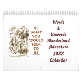 Ord & Unwords Wonderland Äventyr 20XX Kalender