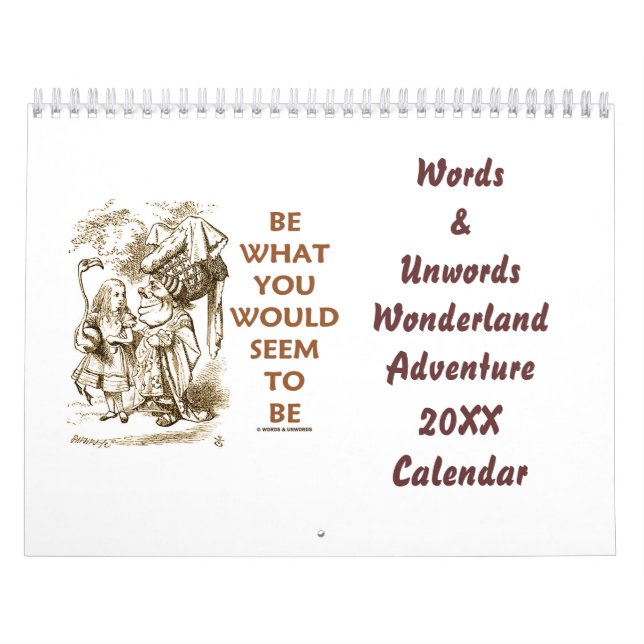 Ord & Unwords Wonderland Äventyr 20XX Kalender (Omslag)