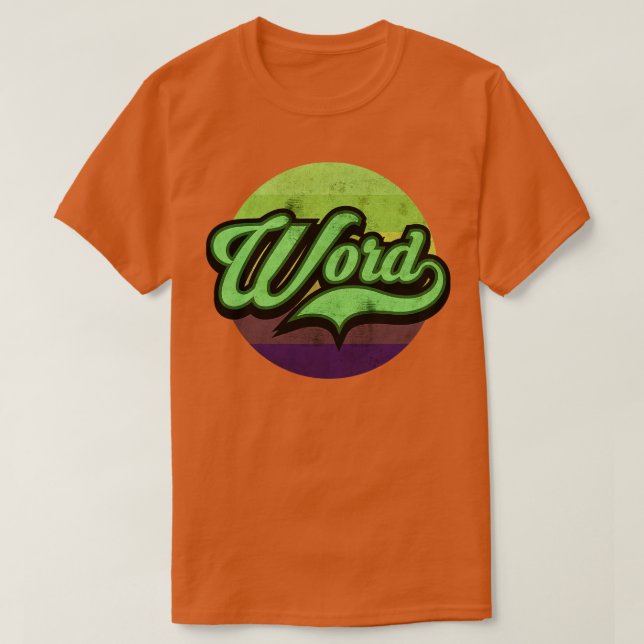 Ord uppåt t shirt (Design framsida)