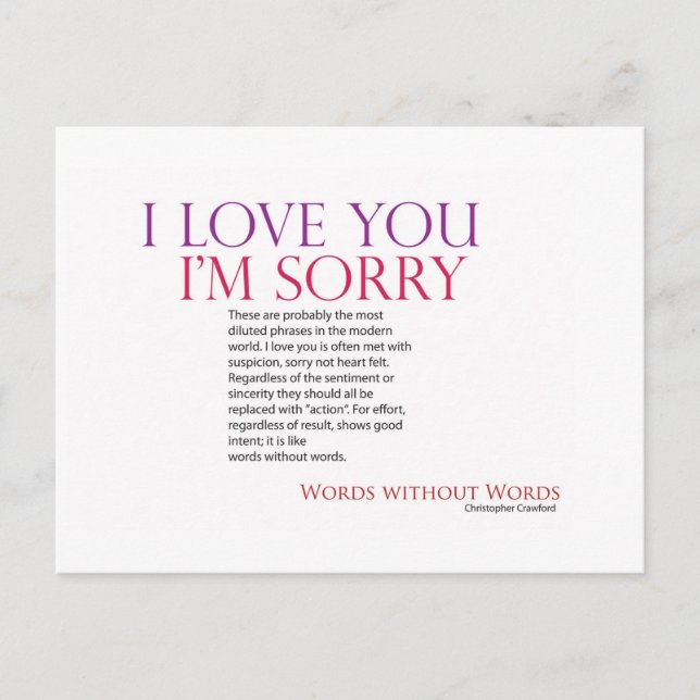 Ord utan vykort (Framsida)