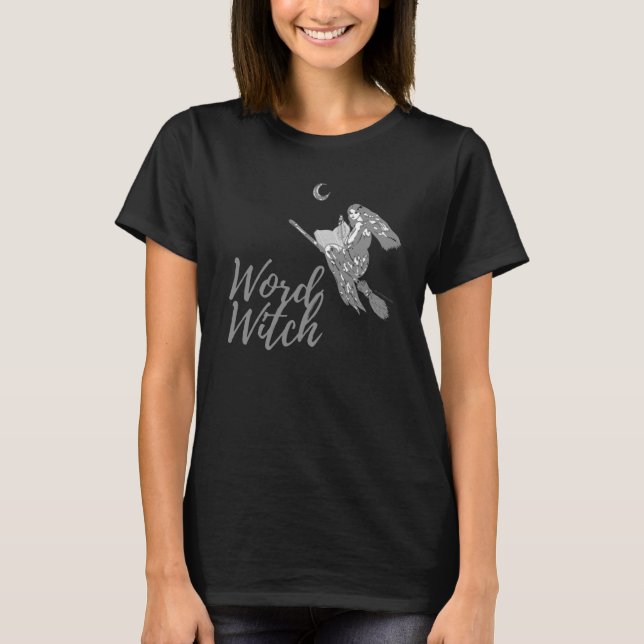 Ord Witch T-Shirt - Design 2 (svart) (Framsida)