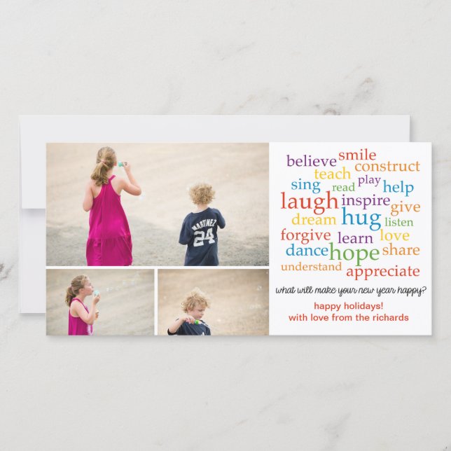 Ord x3 julkort (Framsida)