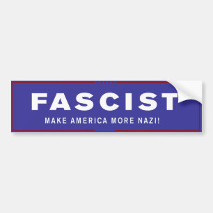 Ordagranna trumfbildekal - Fascist Bildekal