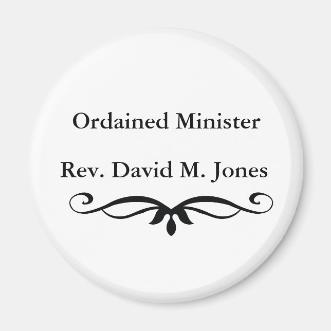ORDAINED MINISTER GIFTS MAGNET (Framsidan)