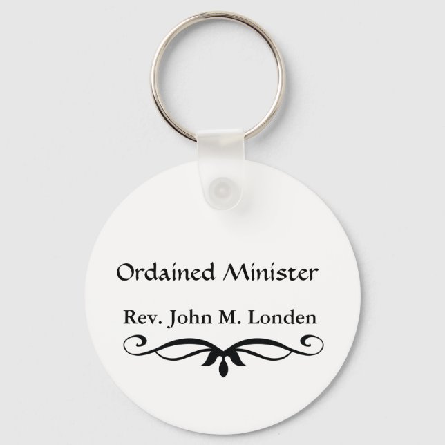 ORDAINED MINISTER GIFTS NYCKELRING (Framsida)