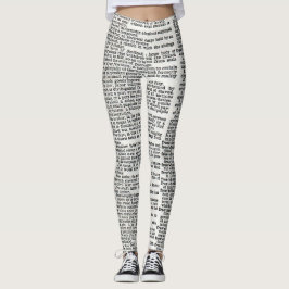 Ordboks tryckta leggings