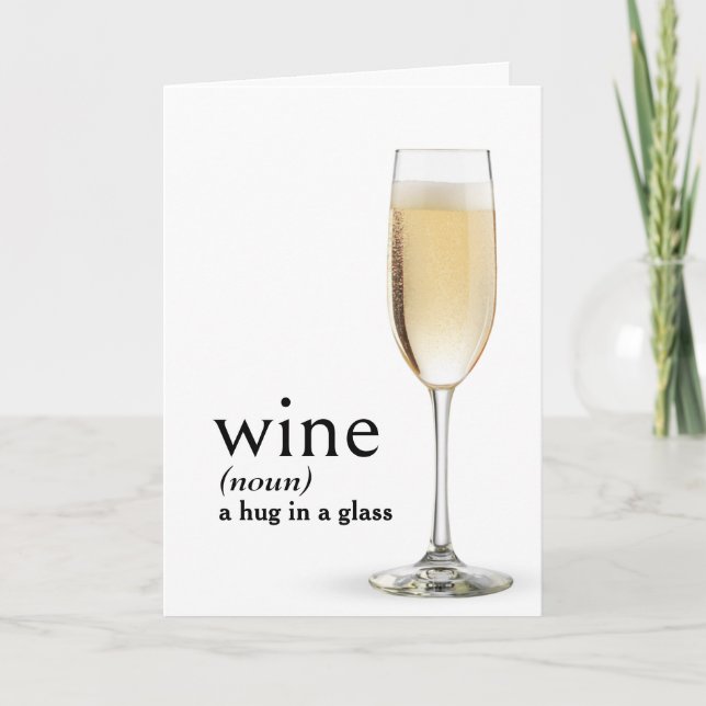 Ordboksdefinition av VIN för födelsedag Kort (Framsida)