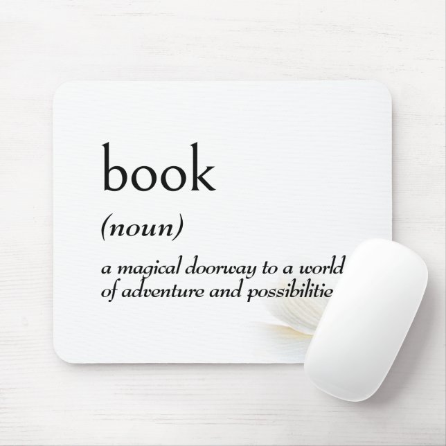 Ordboksdefinition för BOK Musmatta (Med mus)