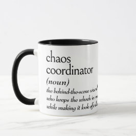 Ordboksdefinition för KAOSKOORDINATOR Mugg