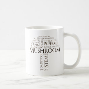 Ordchampinjonmugg (brun text) kaffemugg