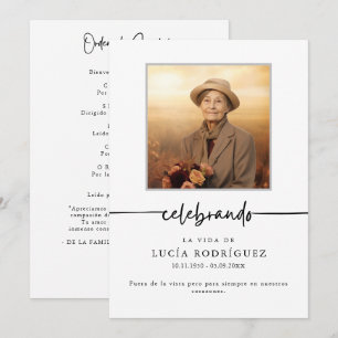 Orden de Servicio Spansk begraver Celebrando Photo Program