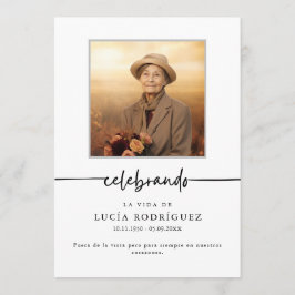 Orden de Servicio Spansk begraver Celebrando Photo Program