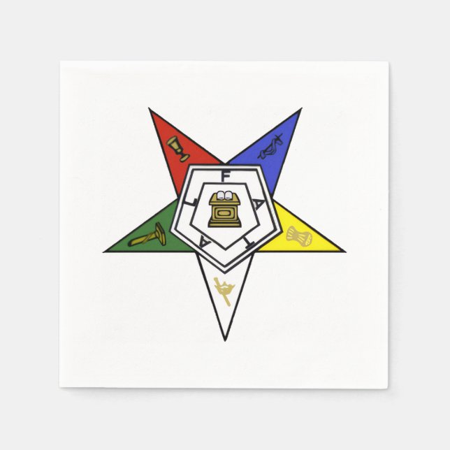 Orden för Östra Stjärnans Emblem Pappersservett (Framsidan)