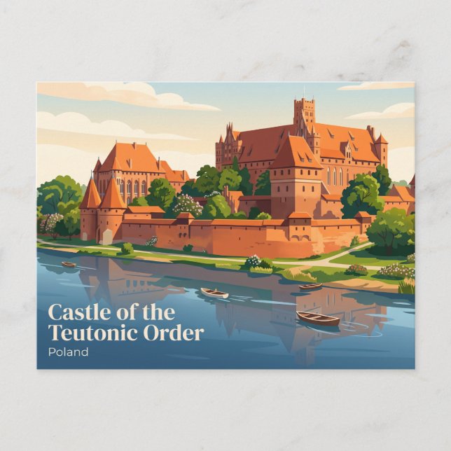 Ordensborgen Malbork, Polen Vykort (Framsida)