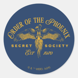 ORDER FÖR PHOENIX Secret Society Graphic Runt Klistermärke