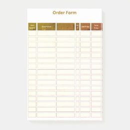 order form post it note post-it block