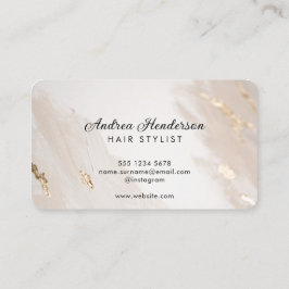 Order Hair Stylist-Affärskort, Guld Beauty Visitkort
