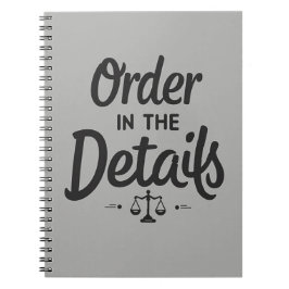 Order in the Details – Court Clerk Anteckningsbok
