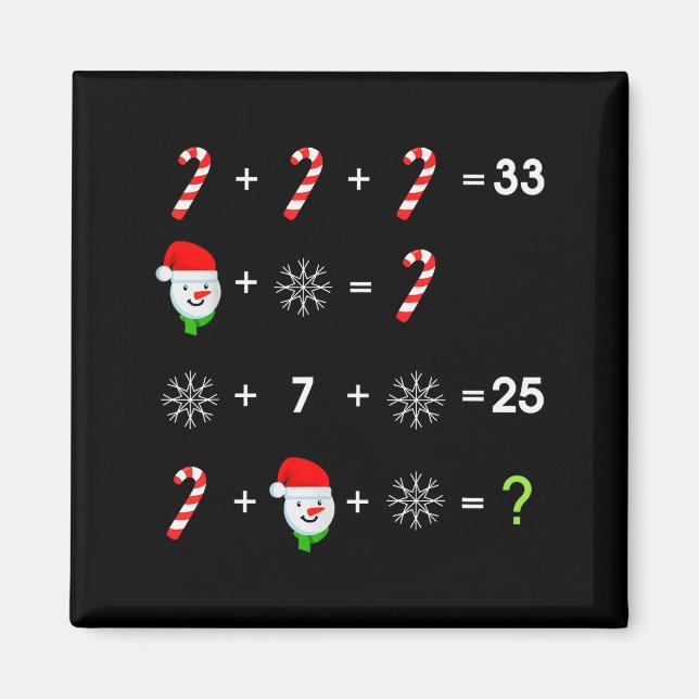 Order Of Operations Quiz Funny Math Teacher Christ Magnet (Framsidan)