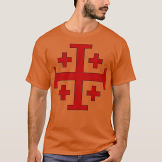 Order of the Holy Sepulchre Fivefold Cross T Shirt