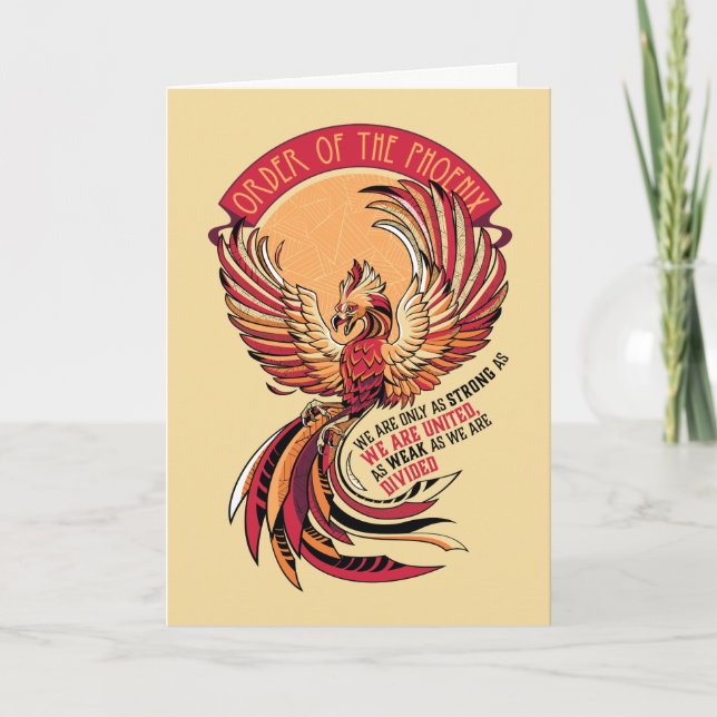 Order of the Phoenix Crosshatched Emblem Kort (Framsida)