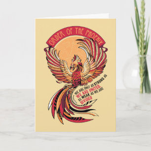Order of the Phoenix Crosshatched Emblem Kort