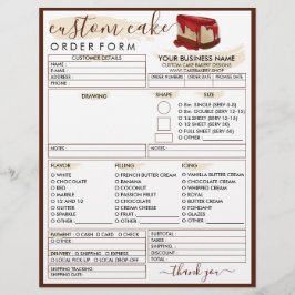 Orderformulär för bokningsorder för jordgubbsost reklamblad