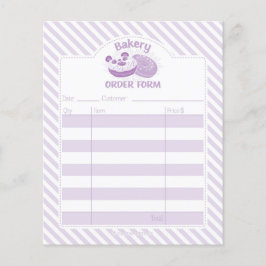 Orderformulär för Panda Donut-bokning Flygblad