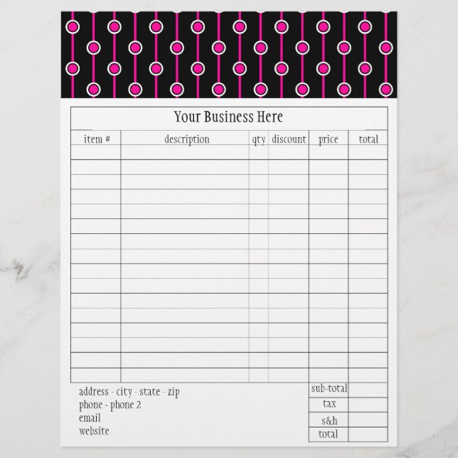 Orderformulär för plocka-A-FÄRG och Rand (Framsida)