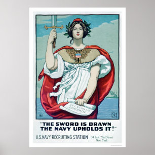 Ordet är ritat - flottan använder det (US02303) Poster