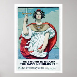 Ordet är ritat - flottan använder det (US02303) Poster