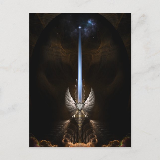 Ordet "Arkledious Postcard" i Angel Vinge Vykort (Framsida)