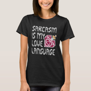 Ordet i Heart Sarcasm är min Kärlek-språkseve T Shirt