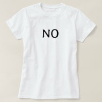 Ordet Nej Enkel Minimalistisk Uttalande Text