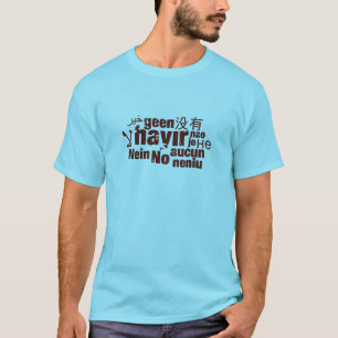 Ordet "Nej" på olika språk T Shirt