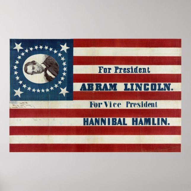 Ordförande - Abram Lincoln Poster (Framsidan)