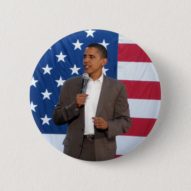 Ordförande Barack Obama Knapp (Framsida)